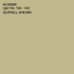 #C2B88E - Sorrell Brown Color Image